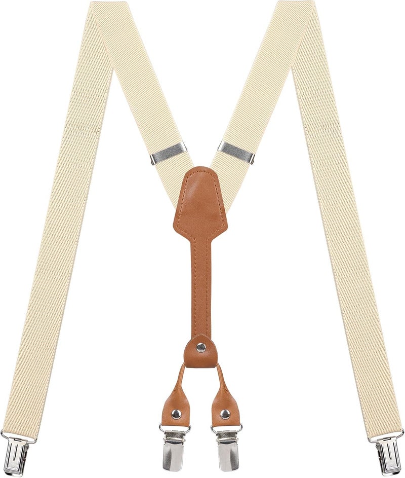 Action Ward Store Women's Suspenders - 1" Width - Y Back 4 Clip Skinny Ladies Suspenders - Image 1